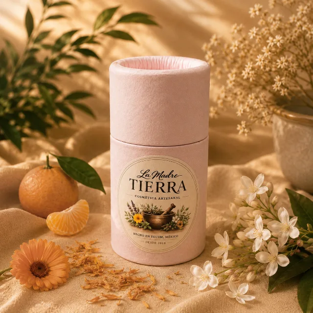 Desodorante Artesanal - Mandarina, Jazmín y Caléndula