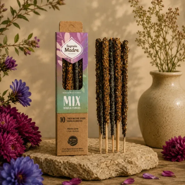 Incienso Mix Hierbas y Flores - Línea Hierbas